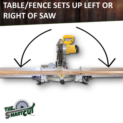 Portable Miter Saw Table/Fence and Measuring System
